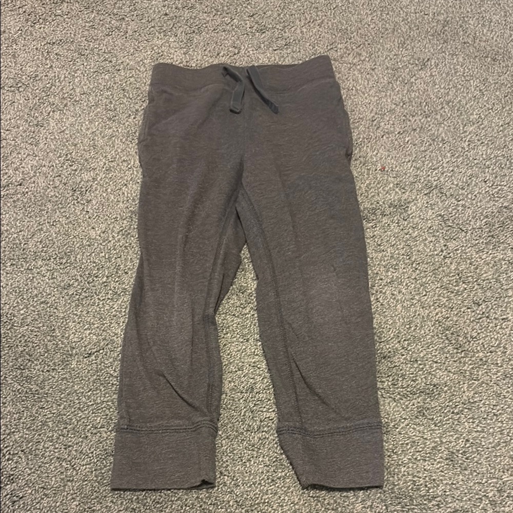 GAP Gray Sweatpants with Elastic Waistband and Tapered Ankles